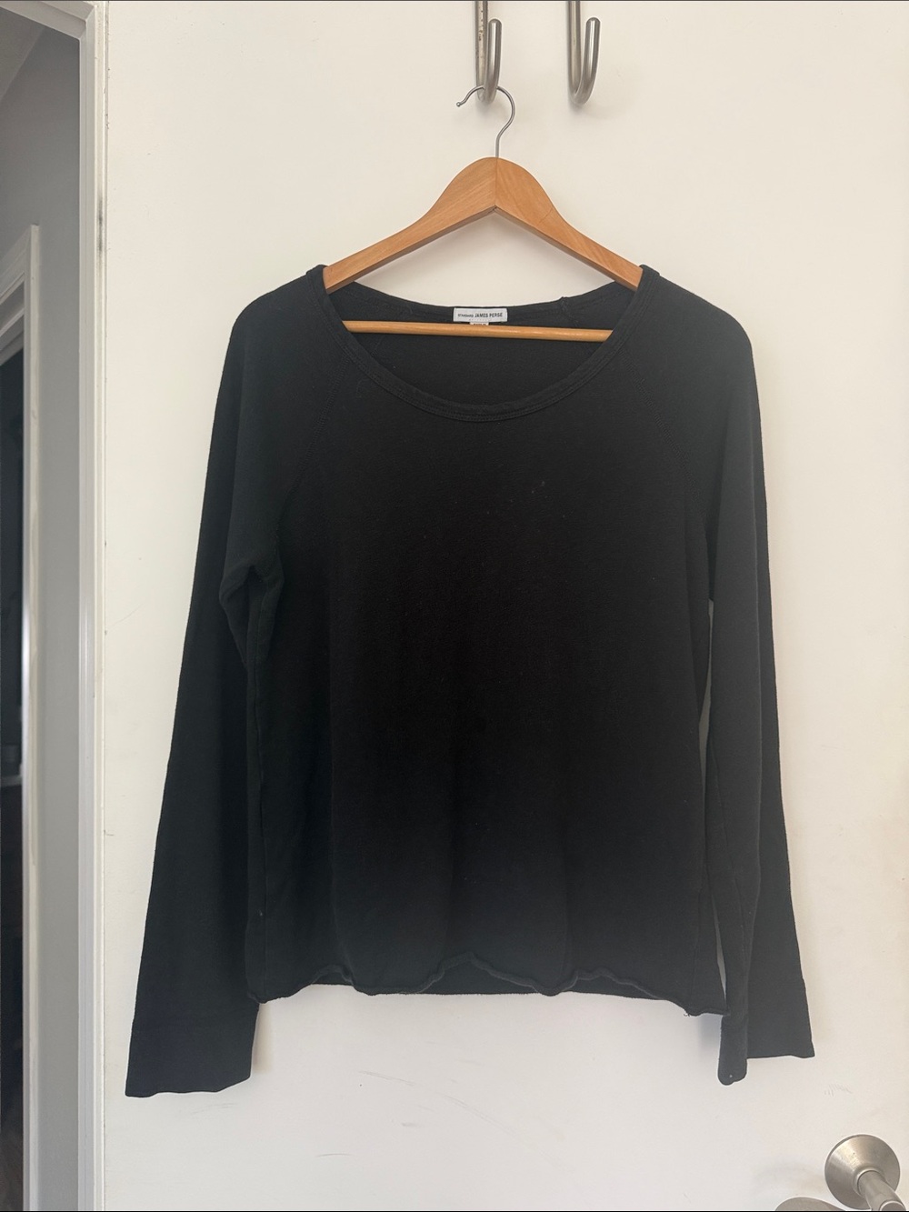 James Perse Vintage Fleece Raglan Sweatshirt